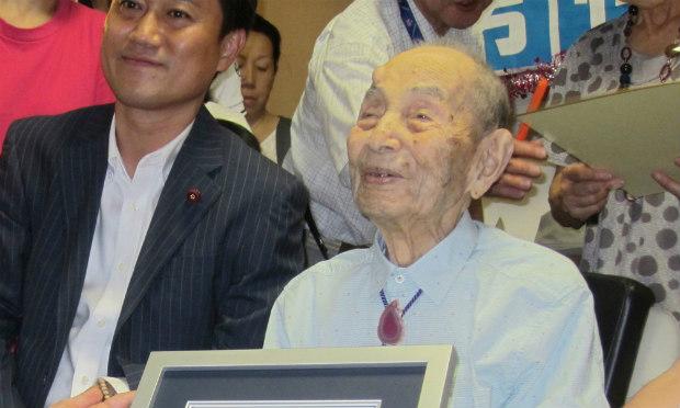 Yasutaro Koide morreu aos 112 anos / Foto: AFP