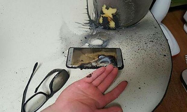 Casos de explosão do smartphone Galaxy Note 7 começaram a ser divulgados na internet / Foto: AFP PHOTO / GWANGJU BUKBU POLICE STATION