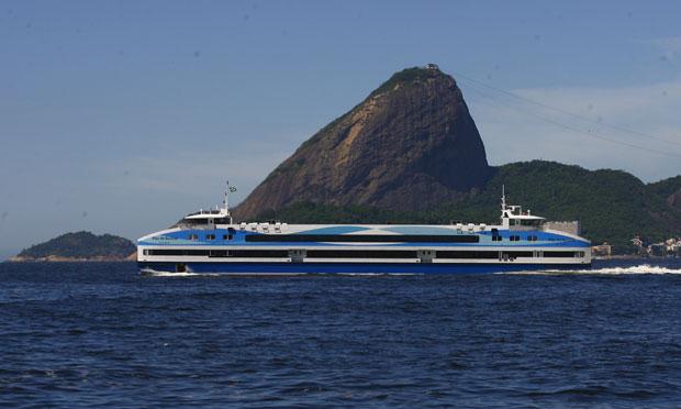 Uma das barcas usadas no Rio de Janeiro. Lá, o sistema gerou um déficit de R$ 90 milhões em 2016. Foto: Divulgação