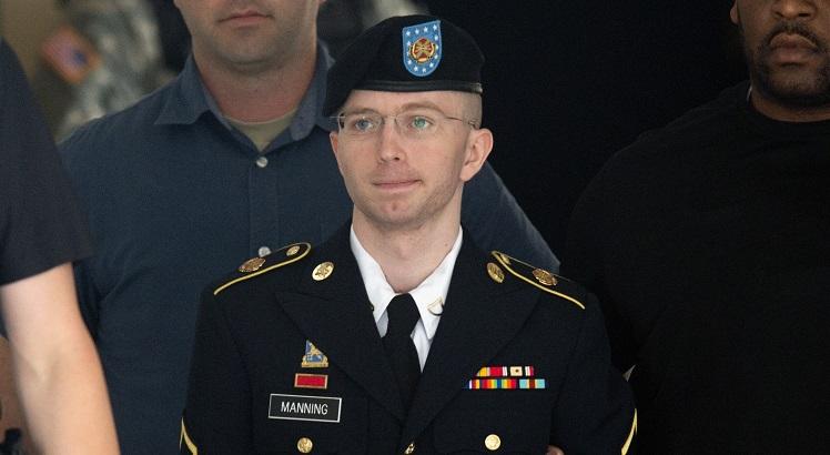 "Bradley" Manning durante os julgamentos. AFP PHOTO / SAUL LOEB