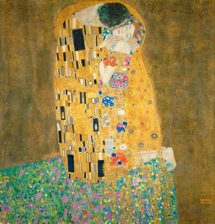 The Kiss por Gustav Klimt (1907 - 1908)