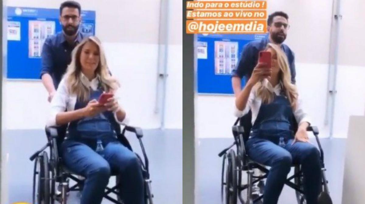 Ticiane Pinheiro aparece de cadeira de rodas e deixa fãs apreensivos. Foto: Reprodução/Instagram