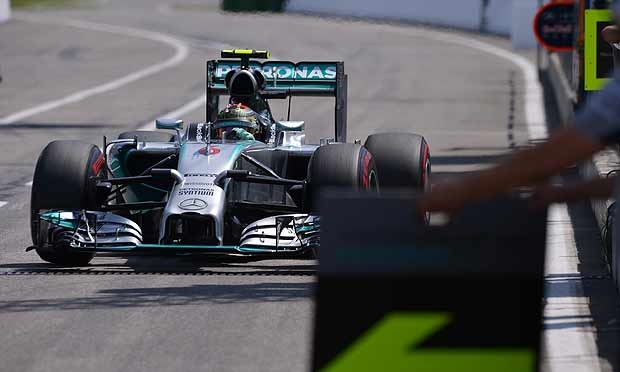 Rosberg terá ao seu lado na primeira fila o companheiro de equipe, o britânico Lewis Hamilton / Foto: AFP/ arquivo