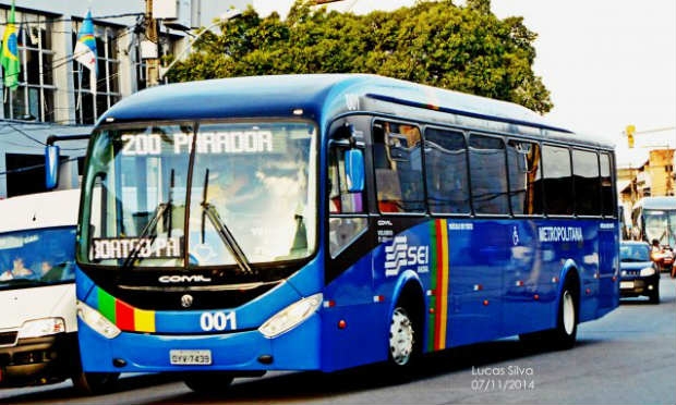 Um dos ônibus que circula pela  RMR com ar condicionado atende à linha Jaboatão/Parador / Foto: Lucas Silva / Ônibus Brasil