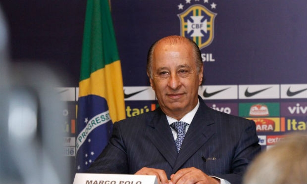 O dirigente chegou a defender o trabalho do técnico Luiz Felipe Scolari, que comandou a seleção na desastrosa campanha na Copa do Mundo / Foto: CBF