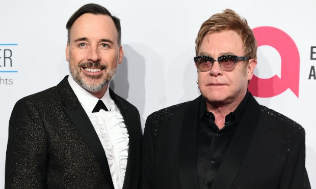 Elton e David estão juntos há 21 anos.  / Foto: AFP