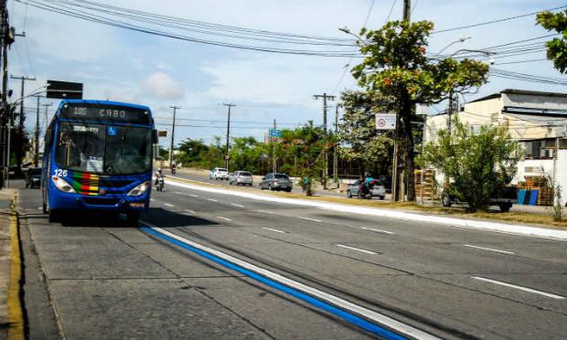 Faixa Azul na Avenida Mascarenhas de Moraes passa por manutenção