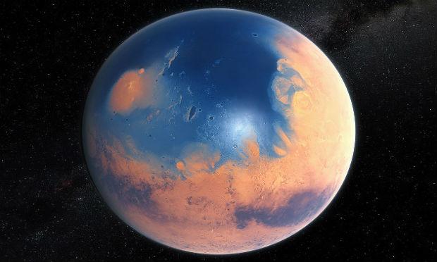 Marte já teve oceano tão extenso quanto o Ártico, diz estudo