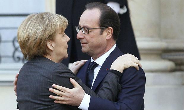 Merkel e Hollande relançam em Berlim eixo franco-alemão