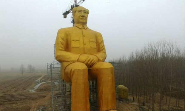 Estátua de Mao Tsé Tung é destruída na China por motivos desconhecidos