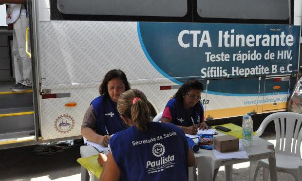 Paulista oferece teste rápido de HIV e Sífilis