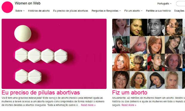 Uma entidade holandesa disponibiliza uma página na internet para distribuir gratuitamente pílulas abortivas / Foto: Reprodução