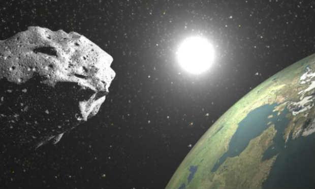 O asteroide pode passar a uma distância entre 17 mil km e 14 milhões de km, a depender que o objeto seguir / Foto: Reprodução