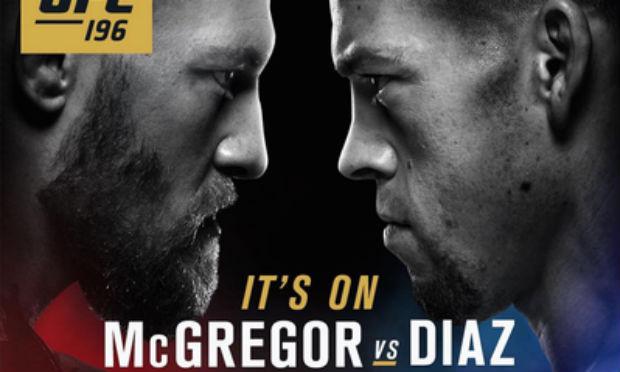 Novo pôster já traz o duelo entre McGregor e Diaz / Foto: Reprodução