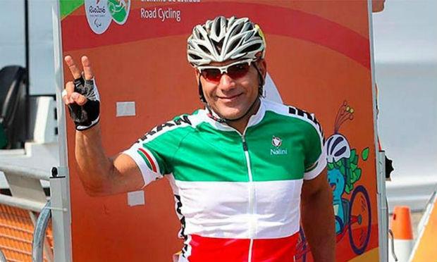 O ciclista iraniano Bahman Golbarnezhad sofreu um grave acidente na prova de ciclismo de estrada C4-5  / Foto: Comitê Paralímpico do Irã