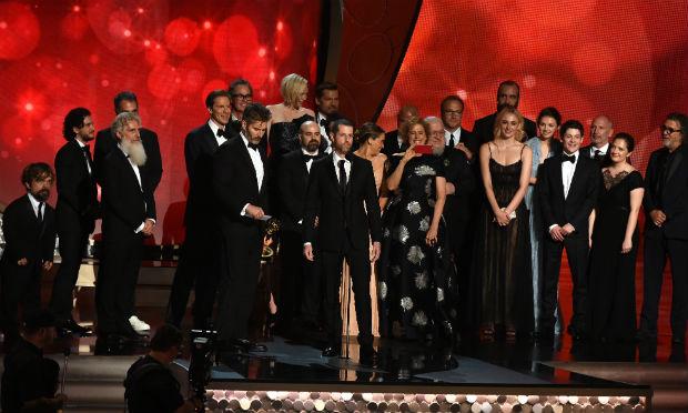 Game of Thrones se tornou a série de ficção mais premiada da história dos Emmy. / Foto: Valerie Macon / AFP