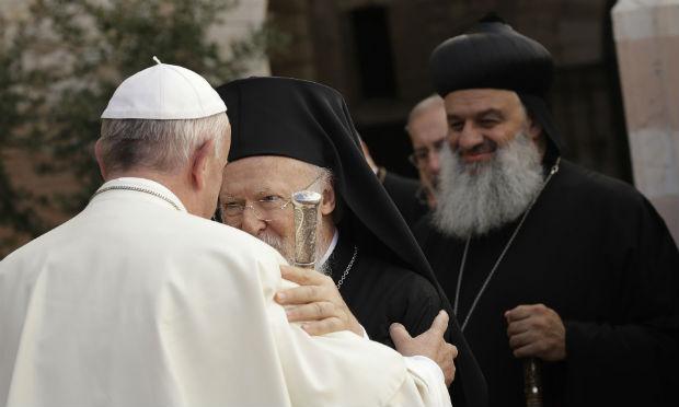 Papa falou em Assis, centro da Itália, sobre paz entre as religiões / Foto: AFP