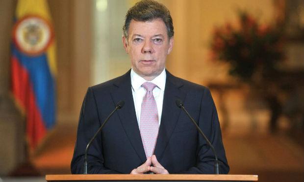O presidente da Colômbia, Juan Manuel Santos fez anúncio nesta quarta-feira / Foto: Divulgação