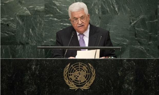 Mahmoud Abbas, presidente palestino, também pediu que os países reconheçam a Palestina como um estado. / Foto: Drew Angerer / Getty Images / AFP