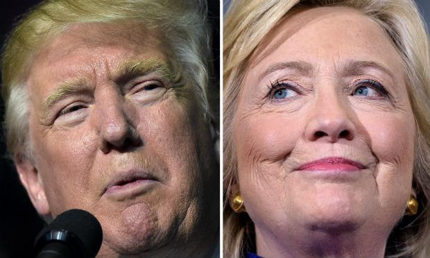Debate entre Trump e Hillary deverá ser assistido por 90 milhões de pessoas / Foto: DESK / AFP