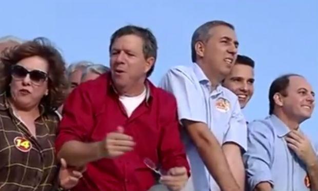 Uma carreata comandada pelo governador em exercício de Goiás, José Eliton (PP), terminou em tragédia / Foto: Reprodução/ TV Anhanguera