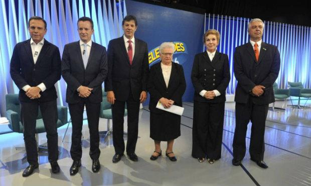 Com Doria líder, Russomanno, Marta e Haddad duelam por vaga no 2º turno / Foto: Divulgação/ TV Globo
