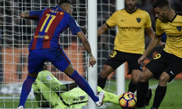 Sem Messi e Suárez, Barça fica no 0 a 0 com o Málaga