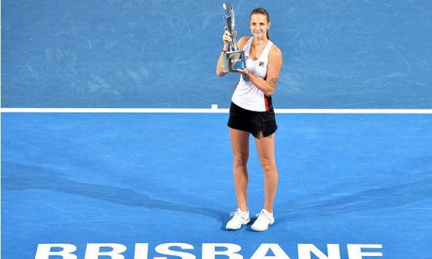 Essa foi a sétima conquista de Karolina Pliskova no circuito WTA. / Foto: WTA