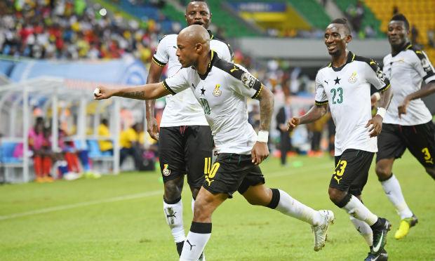 Ayew bateu o pênalti e marcou o gol da vitória ganesa. / Foto: AFP.
