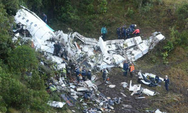 Queda do avião matou 71 pessoas entre integrantes da Chapecoense, jornalistas, convidados e tripulação / Foto: reprodução