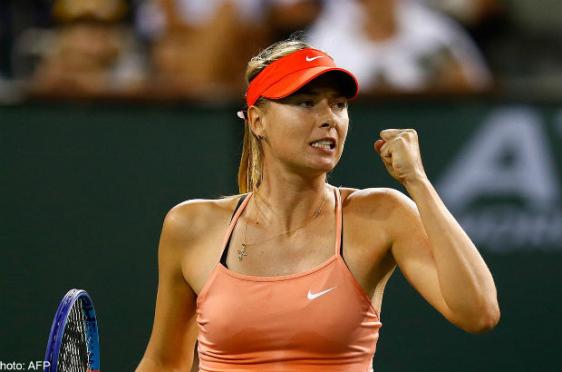 Sharapova ficou 15 meses suspensa por conta do doping / Foto: AFP