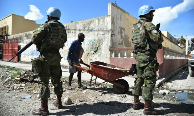 Missão das Nações Unidas para a Estabilização no Haiti se encontra no país desde a saída do presidente Jean-Bertrand Aristide, em 2004 / Foto: AFP