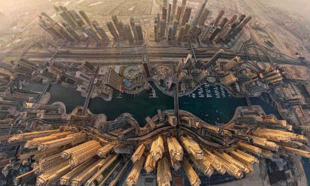 Fotografia área mostra Dubai de outro ângulo / Foto: Reprodução / AirPano
