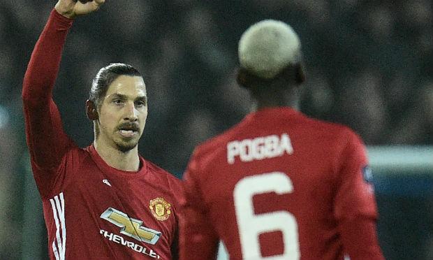 Dupla foi fundamental para a vitória do Manchester United. / Foto: AFP.