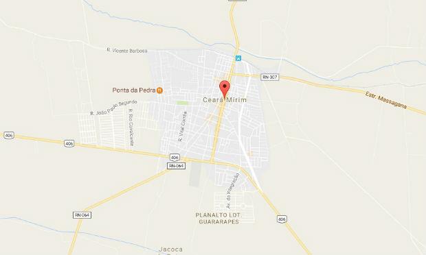 O crime aconteceu em Ceará-Mirim, na região metropolitana de Natal. / Foto: Google Maps