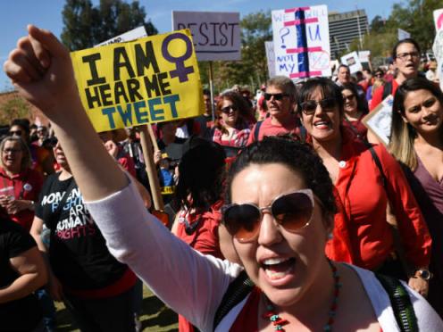 Nos EUA, o movimento da "Marcha das mulheres" pediu uma "dia sem mulheres" em 8 de março / Foto: AFP