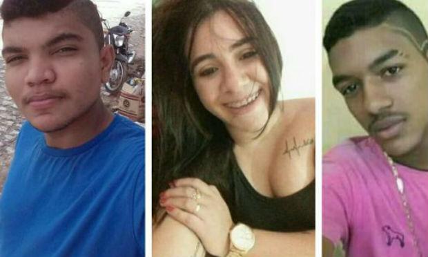 Israel Gomes, Eriely Amanda e Eduardo Nunes estão entre as vítimas mortas em chacina em Mossoró / Foto: Reprodução