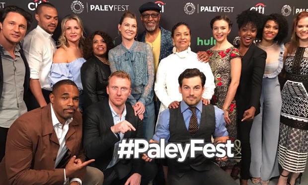 Elenco de Grey's Anatomy reunido no PaleyFest 2017