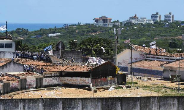 A penitenciária divide o mesmo terreno da Penitenciária Estadual de Alcaçuz, na Região Metropolitana de Natal / Foto: AFP
