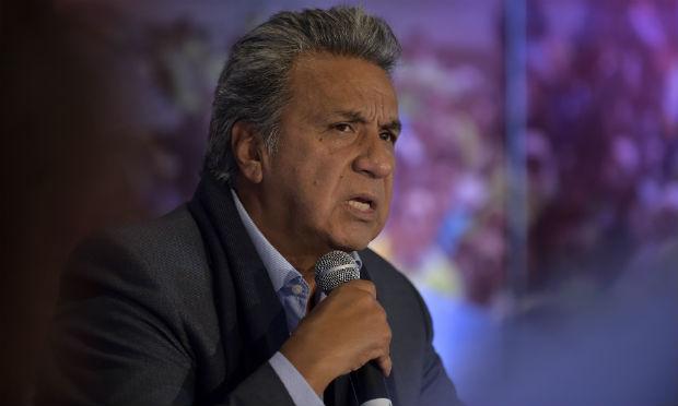 Candidato Lenín Moreno exigiu que a Odebrecht entregue a lista de funcionários equatorianos que receberam propina da empreiteira / Foto: AFP