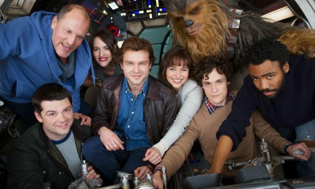 No elenco do filme de Han Solo, estão artistas como Woody Harrelson, Phoebe Waller-Bridg e Donald Glover / Foto: reprodução/LucasFilm