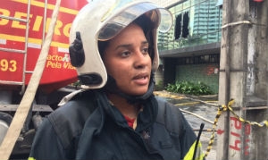 Tenente Maria Gabriela Barbosa disse que ainda não é possível apontar causas do incêndio