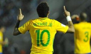 Neymar fez golaço na partida